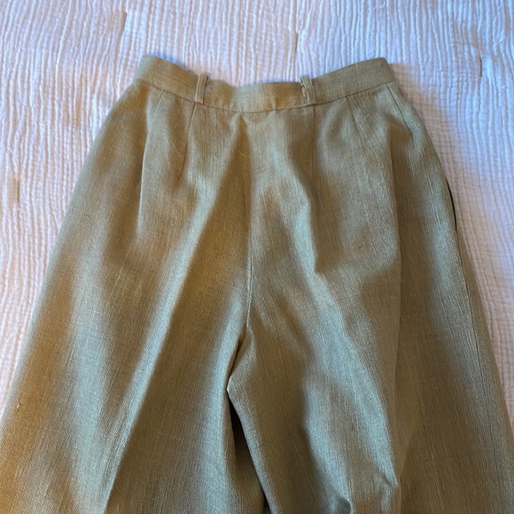 Vintage Anne Klein pleated trousers in woven silk - Picture 5 of 6